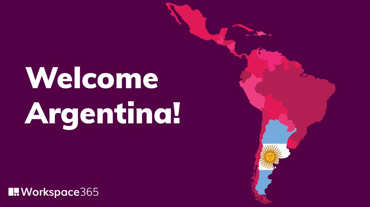 workspace_365's tweet photo. Our global expansion continues: welcome Argentina!
We are very proud to announce that our partner network now reaches all the way to Latin America, with our first partner in Argentina.
#workspace365 #adaptiveworkspace #globalgrowth https://t.co/agY27TI49Z