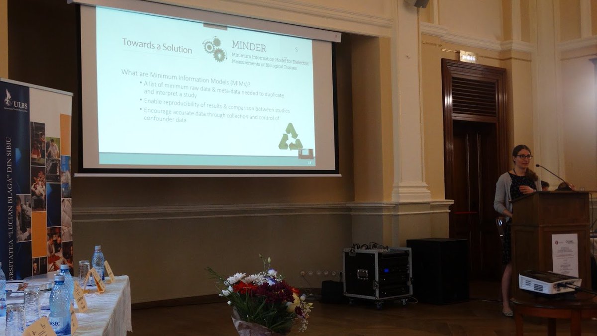 Emily Porter's presentation on metadata of dielectric properties during MyWave Sibiu Meeting.