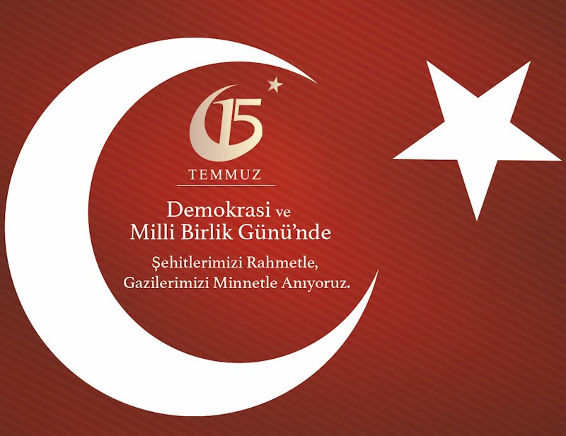 15 Temmuz Şehitlerimizi Saygı ve Rahmetle Anıyoruz.
#15Temmuz #15TemmuzuUnutma #15TEMMUZDESTANI