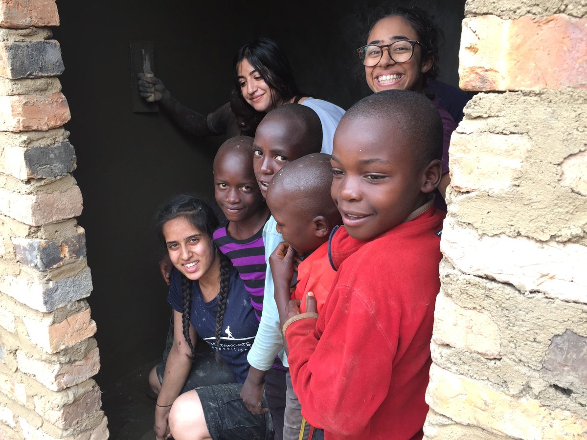 This weekend the borehole hit the water, which is very exciting. The classrooms had their first coat of paint and the girls have made a songbook and friendship bracelets for the school children as tomorrow we say goodbye and enter the next phase of our journey. Exciting times!