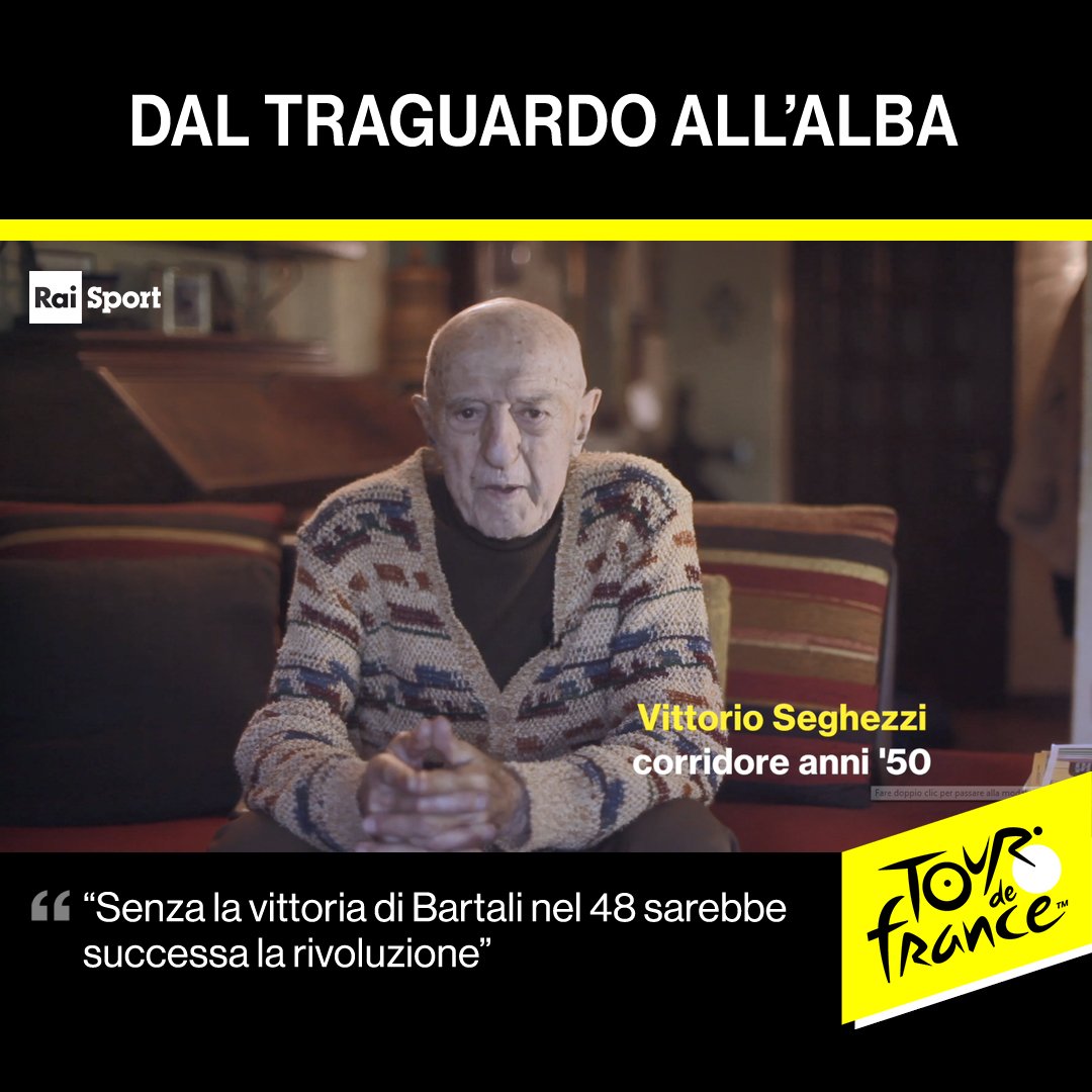 RaiSport's tweet photo. 🚴‍♂️La poesia dolce nel ricordo vivido e dettagliato del #Tour del 1948 raccontato da un ragazzo di 95 anni Vittorio #Seghezzi

VIDEO 👉 https://t.co/PKSaMHXT7X 

#TDF2019 #RaiTour #Tourdefrance https://t.co/wofoNVpT80