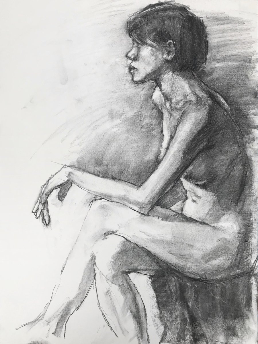 hanscwu1212's tweet photo. 60 min pose, Charcoal on paper @ Studio “bench time Drawing Lab” Taipei.
#lifedrawing #reillymethod #tonaldrawing #figuredrawing #drawingdemo #jmartinstudio #artstagram #art #artwork #instaart #instaartist #realism #drawingfigure #drawingnude #drawing #fineart #nudemodel https://t.co/KjfINHvl03