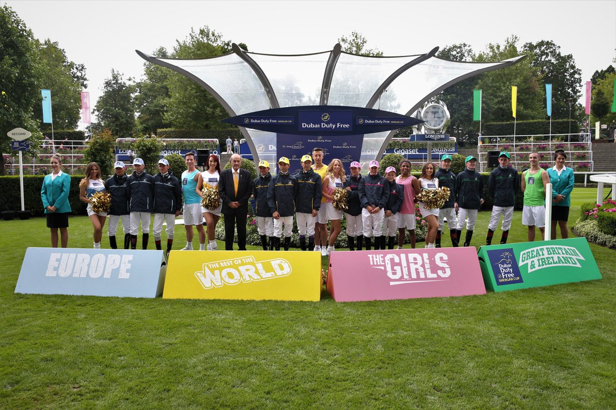 DDFRacing's tweet photo. It’s that time of year again! To kick off this year’s daily giveaways, just comment who you would bring to the Dubai Duty Free Shergar Cup on Saturday 10th August @Ascot and RT for a chance to #win two Winning Post enclosure tickets! #DDFShergarCup https://t.co/6AZI7ZZn9k
