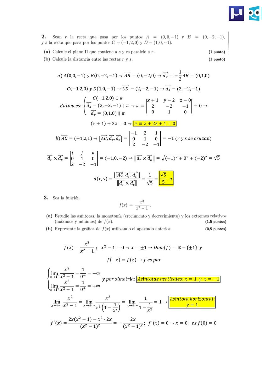 Unicoos в Twitter 22 Examen Resuelto De Selectividad De