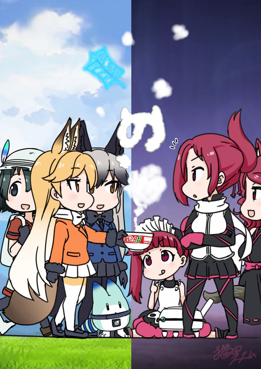 ねこたススム マックイーンちゃんの旦那様 ケモノクサ ケムリクサ けものフレンズ どん兵衛 ねこたススム マックイーンちゃんの旦那様 ケモノクサ ケムリクサ けものフレンズ どん兵衛