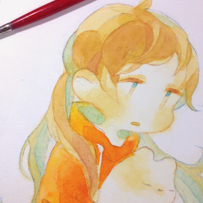 仕上げのみを残した絵がどんどこ増えていく 早ければ明々後日には筆届くかなあ 