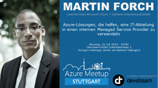 DevoteamGER's tweet photo. Morgen findet in unserer Niederlassung in #Stuttgart ein @Meetup statt. Lernen Sie, wie Sie mithilfe von @Azure eine IT-Abteilung in einen internen #ManagedServiceProvider verwandeln. 🖥️
#DigitalTransformakers #DigitalTalentmakers
https://t.co/RQ6noCv3Ig https://t.co/sQFfpWfP91