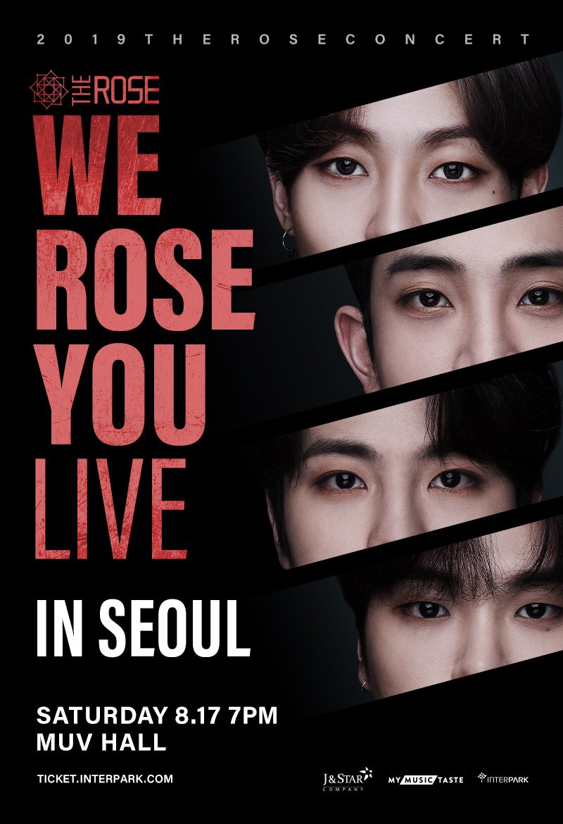 더로즈의 국내 단독 콘서트 
'WE ROSE YOU LIVE in SEOUL”

*8월 17일 (토) 오후 7시 - 홍대 무브홀 

내일(7월 16일) 오후 5시까지 더로즈의 서울 캠페인을 요청한 TasteMakers에게는 선예매 및 티켓 2장의 10% 할인 혜택이 제공됩니다. 
👉mmt.fans/NazJ/

#더로즈 #therose
