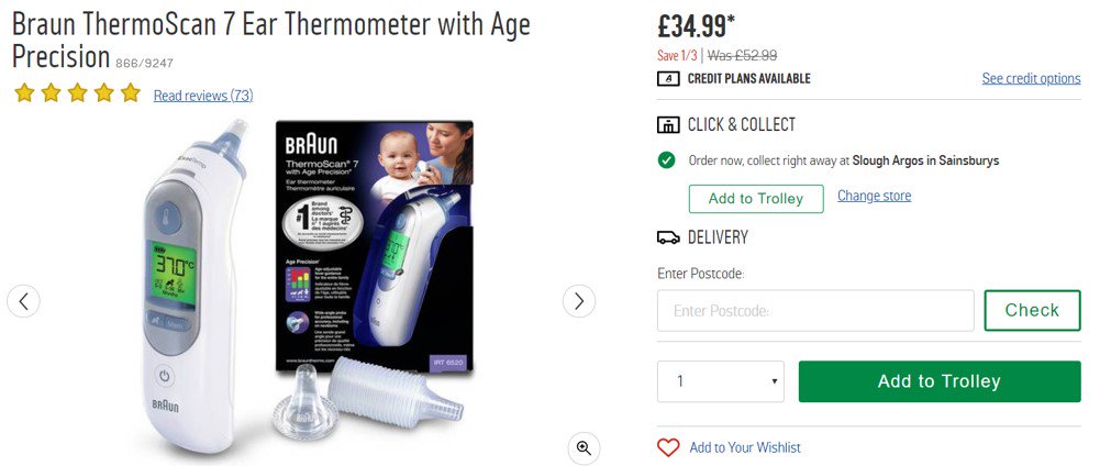 LouisRolfe1's tweet photo. #PrimeDay offers some great deals but many traditional retailers are also getting involved! Same product and the same price on Amazon and Argos  #ProfiteroPrimeDayWatch https://t.co/vn4l6gbVCZ