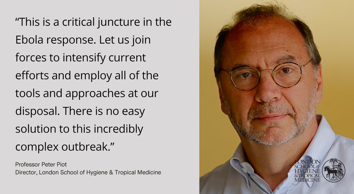 LSHTM's tweet photo. Ahead of today's @WHO and @UN meeting Peter Piot, part of the team that discovered the #Ebola virus, urges 'national and international actors to significantly increase support to contain this devastating epidemic' 

Read more 👉https://t.co/himSZ9pQrQ https://t.co/OMcMEqcQqc