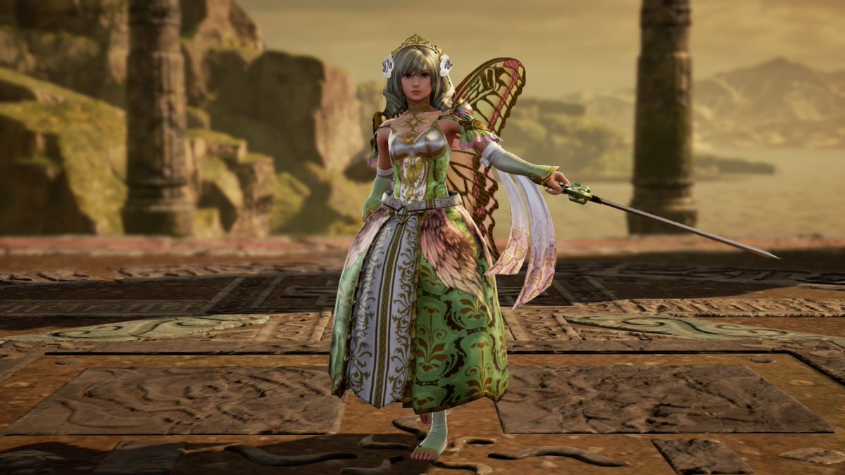 マグノリア 桔梗仙冬月 Ship6 妖精女王エイミ デフォルトキャラのキャラクリ うちの妖精女王ティターニア風のエイミちゃんにしてみました 絶対似合うと思っていたけど 予想以上に美しい ソウルキャリバー6 Sc6 Ccc