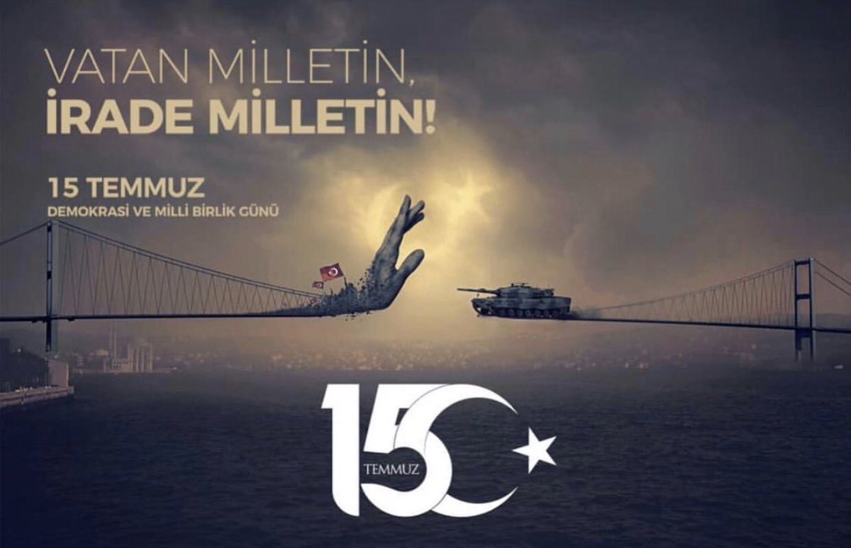 Başta şehitler ve gaziler olmak üzere tüm Türk milletinden Allah razı olsun. Şehitlerimizin mekanı cennet olsun. Keşke dedelerimiz de dışarı çıkabilseydi de Adnan Menderes ve arkadaşlarını astırmasalardı. Rabbim böyle bir şeyi asla göstermesin.  
#15temmuz #asla #unutulmayacak
