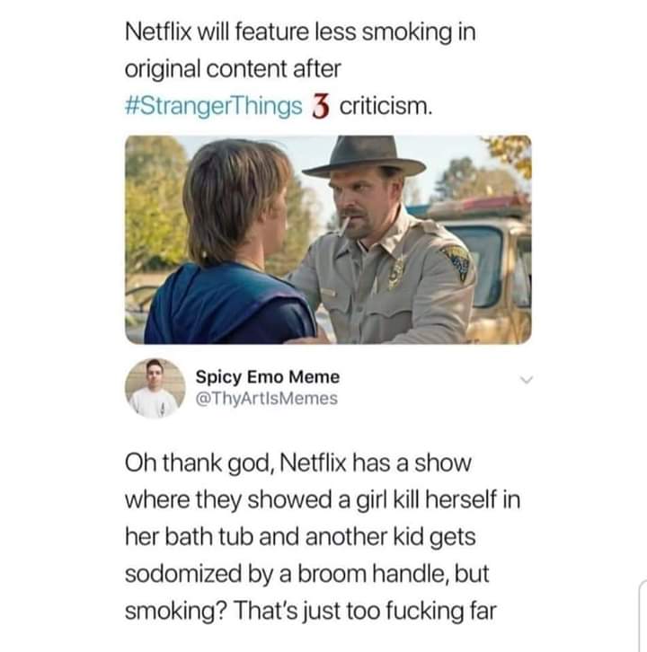 Rasti_fan's tweet photo. @blackmirror Oh you corporations. So backward🙃 https://t.co/yt7VmQOs4C