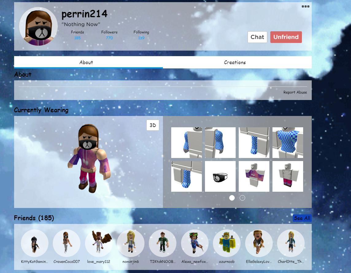 fumikorrr's tweet image. Hey guys, someone knows that perrin214?
She didnt online in roblox long...I think she dead or what?
Or she dont play roblox anymore?
Her status was "Hello im ms depression"
and now it changed "nothing now"
She died or what?
#roblox #robloxplayers #deadplayers
@roblox