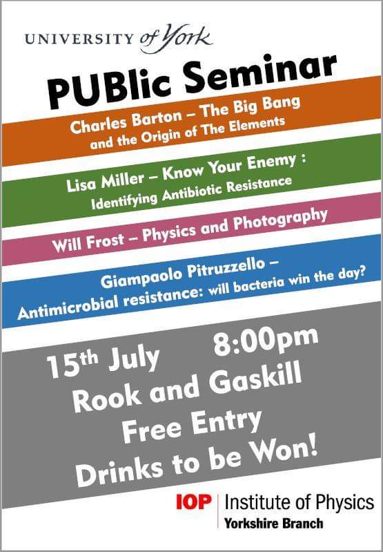 EleJGreen's tweet image. Free public event tonight with researchers from @PhysicsatYork talking about their projects @rookandgaskill in #york starting at 8pm #scicomm #freescience @UoYEvents