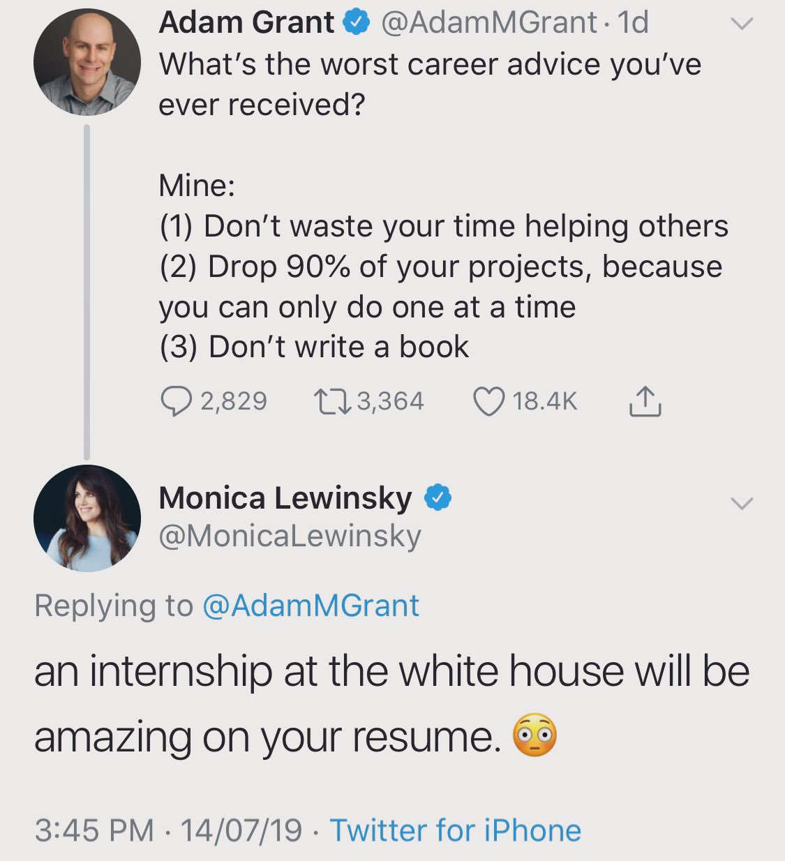 Shiv Aroor on X: "Monica Lewinsky is awesome! 🤘🏽 https://t.co/oa1q322mbl"  / X