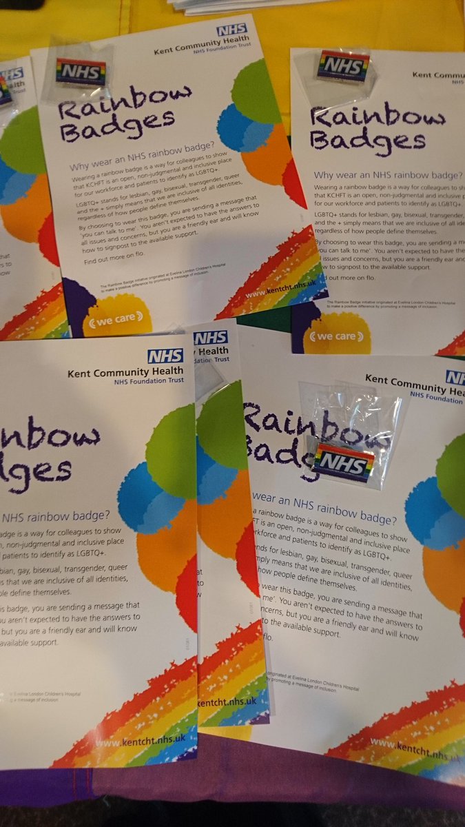 The official launch of our Rainbow Badges at Kent Community Health at QI conference !!
@RainbowNHSBadge @KentSexHealth 

#kchftproud #kchftqi #lgbtqia #inclusivityforall #SexualHealthForAll