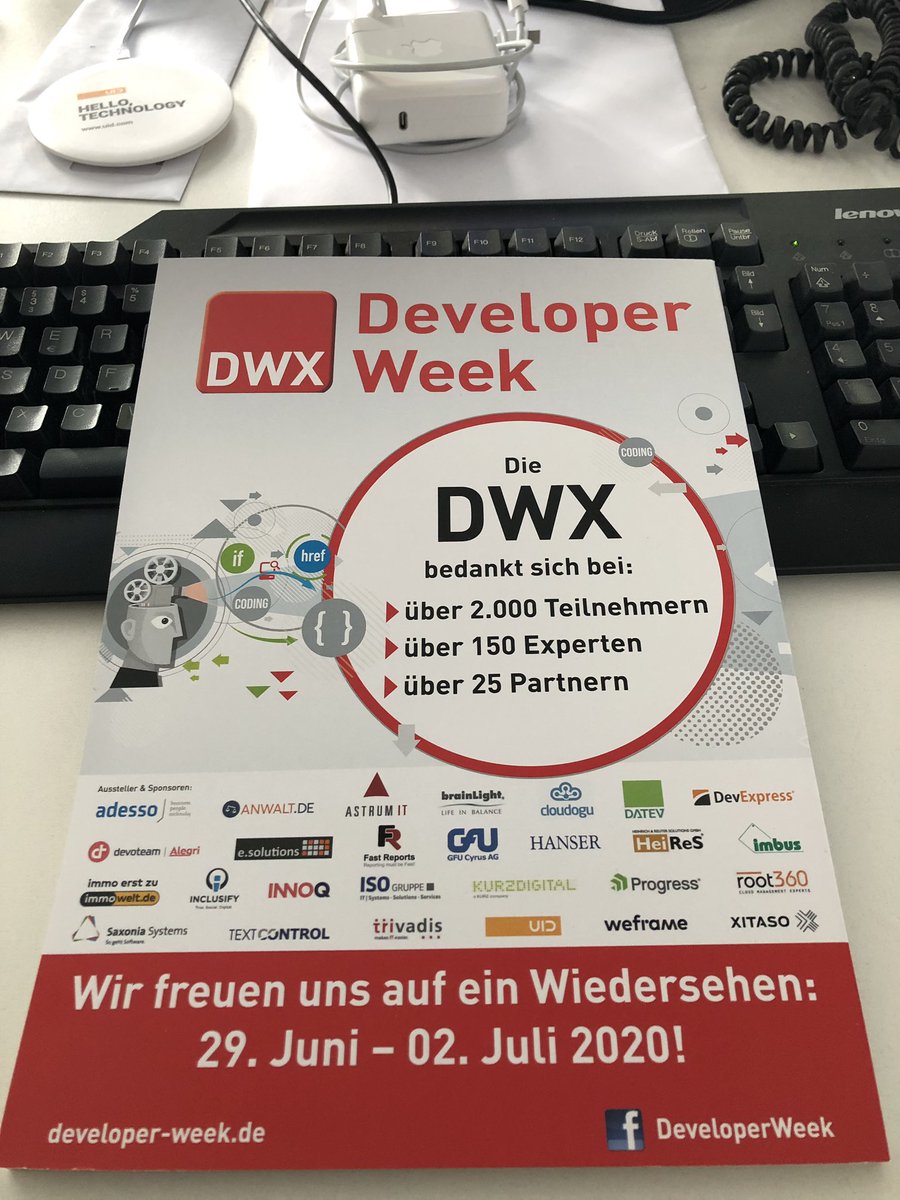 developer_week's tweet photo. Zu finden auf der Rückseite der @dotnetpro_mag 08/19.

Vielen Dank! 😊 https://t.co/VtTxprStz8