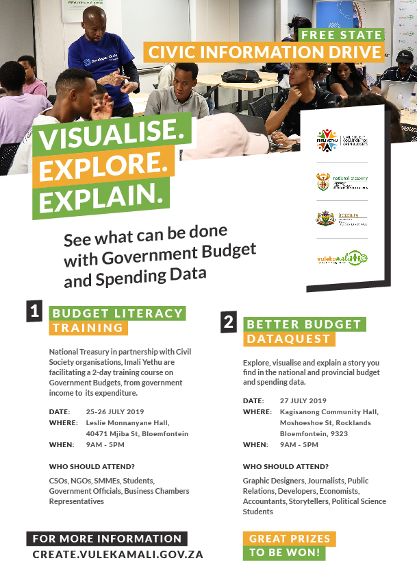 PSAM_AFRICA's tweet photo. With the #MTBPS2019 approaching - what better way to prepare than to spend a few days engaging with @TreasuryRSA @FSTreasury @imali_yethu on #budgetliteracy and #BetterBudgets #Budget2019 

#FreeState here we come! #Siyeza! https://t.co/4JqXGR5qe5