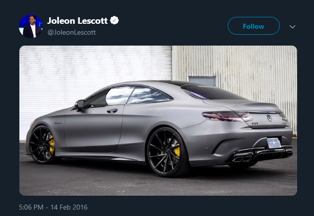 Never forget Joleon Lescott tweeting this picture of a sports car just after Aston Villa had been thrashed 6-0 at home by Liverpool, before going on to say that the tweet had "accidentally" been sent whilst his phone was in his pocket.