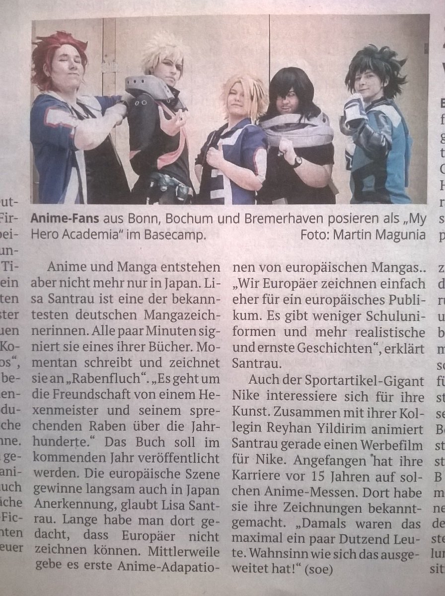 Weiter geht's mit den Presseberichten zur #AiKon2019, diesmal mit einem Beitrag in der Bonner/<a href="/KoelnischeR/">Kölnische Rundschau</a>. #aikonbonn #aikon2019 #manga #mangaconvention #basecampbonn #bonn #bonnistmanga