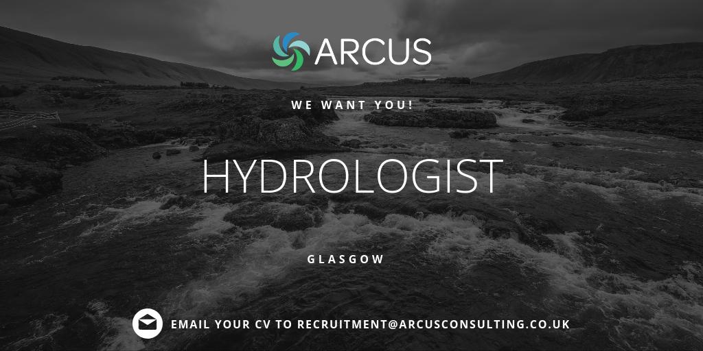 Our established and growing Hydrology Team is looking for an enthusiastic consultant hydrologist to join the team in Glasgow. Interested? Find out more here:
arcusconsulting.co.uk/careers/