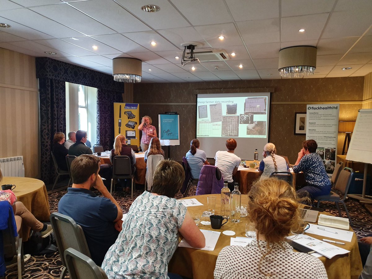 PhillipaFarmVet's tweet photo. Sheep health data day today in Kendal with @FlockHealth @Shearwell @DatamarsAgriUK @BorderSoftware What do you record on farm? We can use it..#monitormeasuremanage #flockperformance https://t.co/RmgfQsZOA7