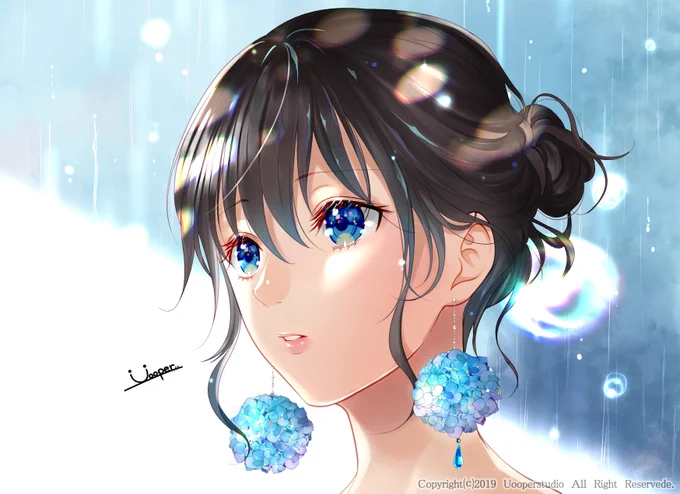 『紫陽花ピアス』

°˖✧☂✧˖°

雨の雫もアクセサリーにして 