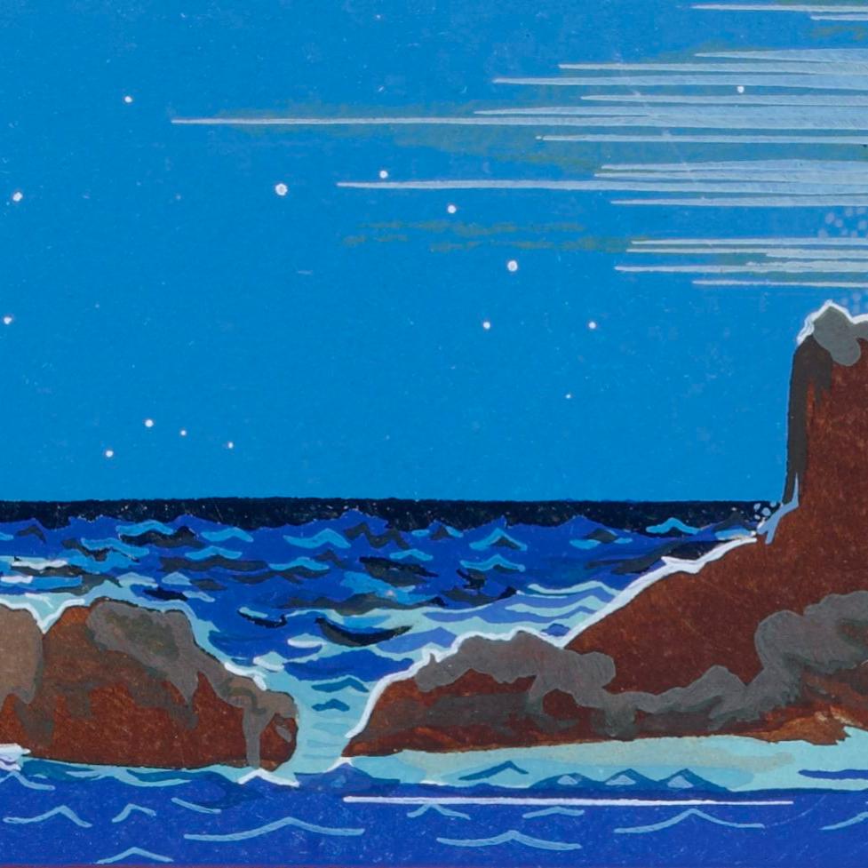 #UnEtéAvecGallica Que diriez-vous d’une immersion dans les bleus profonds de  cette magnifique "Odyssée" traduite par Victor Bérard? Les 4 volumes illustrés par François-Louis Schmied en 1930-1933 en sont à consulter ici => c.bnf.fr/C8V