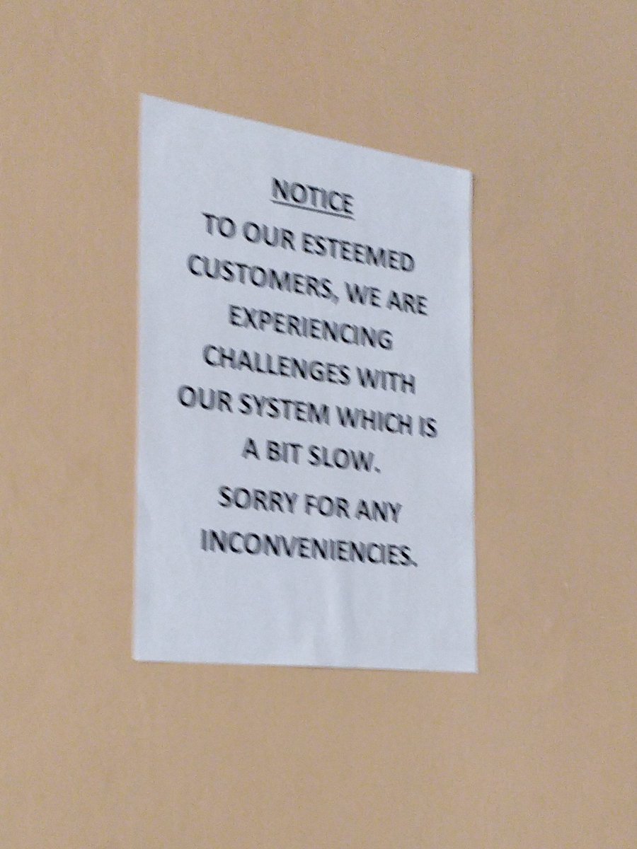 Understatement of the year! This notice should be posted at every government-related office that deals with documents or registration! 😅😅
#kot #Nairobi #bureaucracy