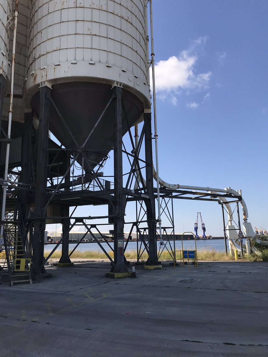 A glorious day at CEMEX Newport cement terminal.
