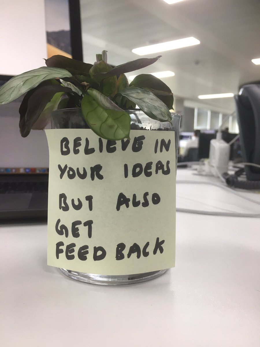 proverbproject's tweet image. Believe in your ideas but also get feedback #plantproverb