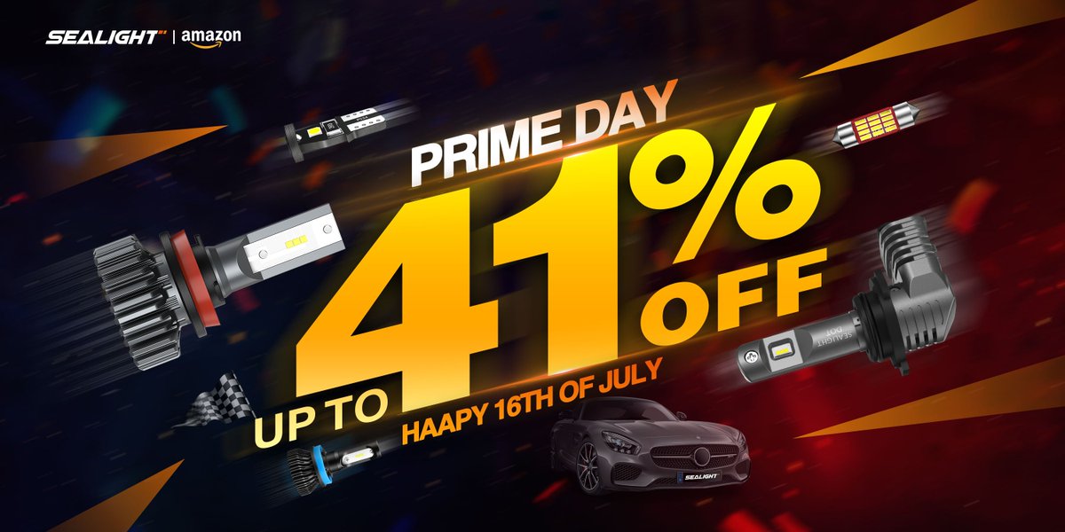 SEALIGHT_LED's tweet photo. The annual Amazon PRIME DAY is coming
Sealight brand flagship store big promotion
Discount up to 41% off💥💥💥
Event start time: 3:30am to 3:30pm on the 16th
Shop at https://t.co/ems0F81cTC
#prime #Dodge #car #headlight #ford #Chevrolet https://t.co/XzAIne2gki