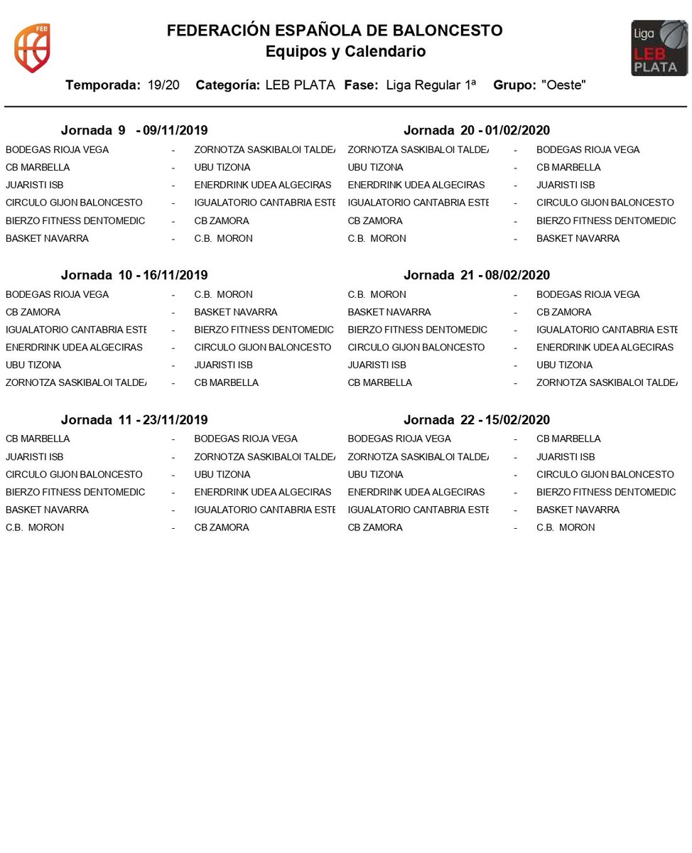 Ya tenemos el calendario de #LEBPlata para la próxima temporada y comenzamos el 21 de septiembre a domicilio ante <a href="/CDEstela/">ESTELA SANTANDER</a>