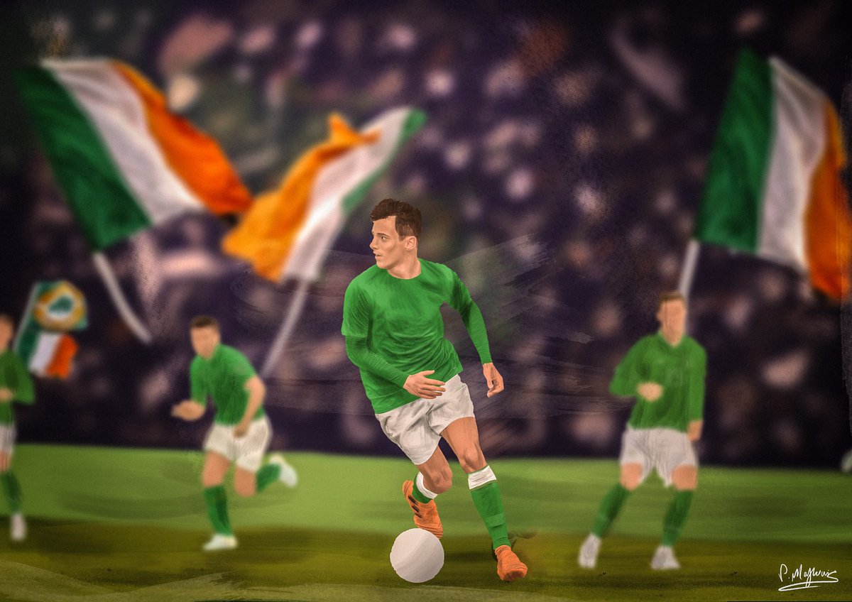 🇮🇪: Matchday in Armenia this afternoon.

🇳🇴: @FAIreland kick off their U19s Euros today at 3.45pm (Irish time) against Norway.

🎨: Drawing featuring Lee O'Connor of @ManUtd 

#NORIRL #U19Euro #IRLU19