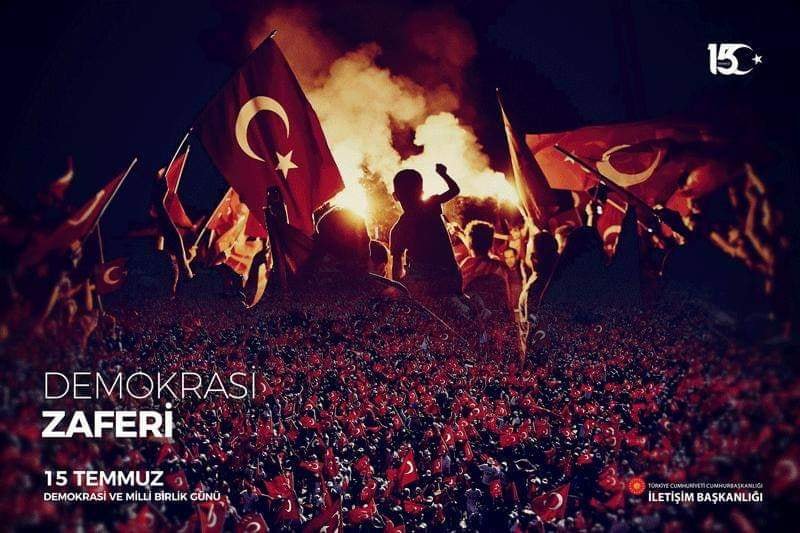 #15TEMMUZDESTANI
15 Temmuz'da gerçekleştirilen hain darbe girişimini engellerken bayrağımıza kanını veren tüm aziz şehitlerimizi rahmetle yâd ediyoruz. 

#Unutmayacağız