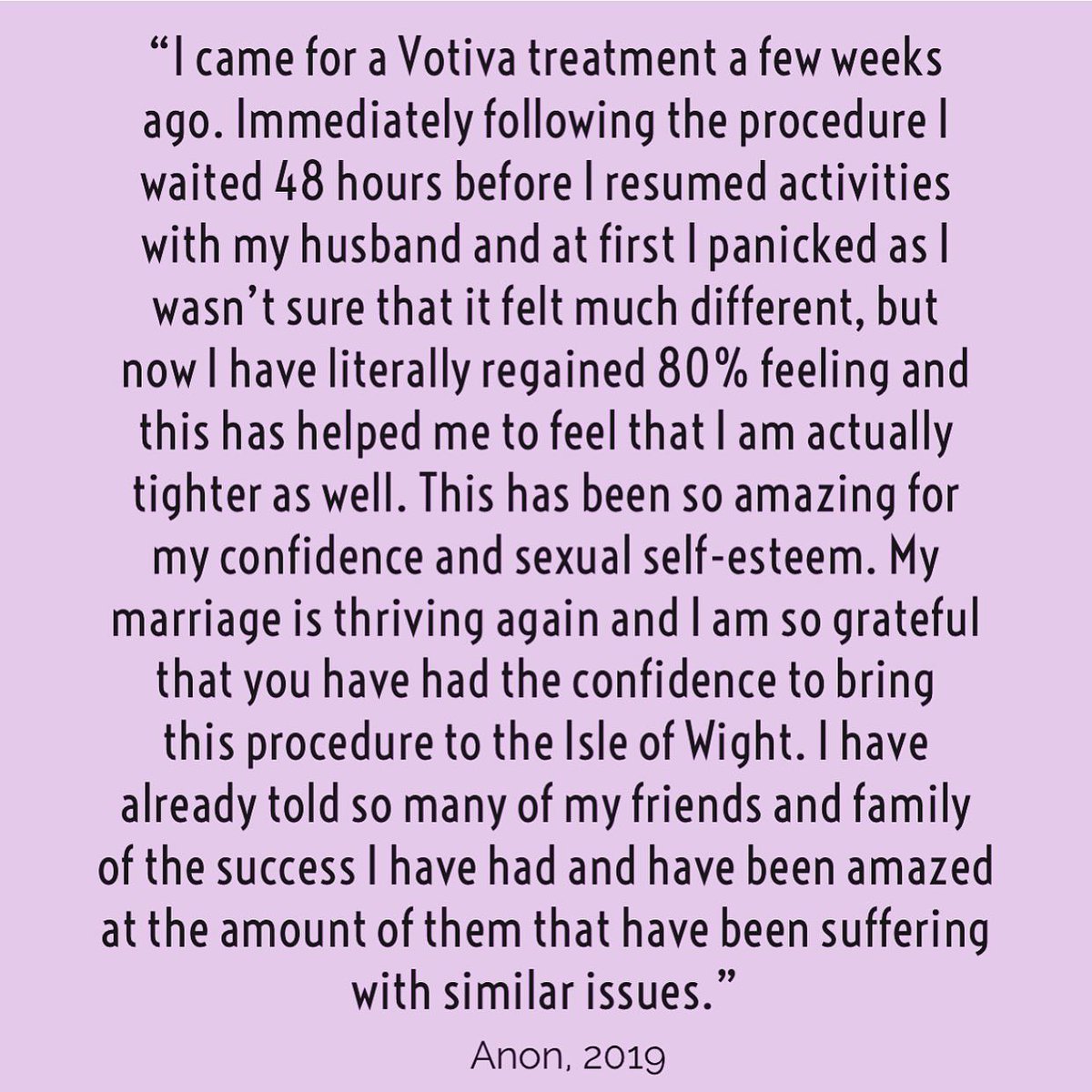 InmodeUK's tweet image. Another happy Votiva 🌸 patient treated by @dr.hayley.aesthetics in the Isle of Wight. Non-invasive, non-ablative, safe &amp;amp; comfortable radiofrequency treatment for women’s intimate wellbeing. Addresses issues such as laxity, dryness and SUI. 
#votiva #gynaecology #inmode