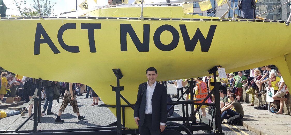 In my maiden speech 2 years ago I said ‘Action to combat climate change will give us the best possible chance to save this planet, because it is the only home that we have got.’ So today I am at <a href="/ExtinctionR/">Extinction Rebellion Global</a> in Leeds this morning supporting them in the face of a #ClimateEmergency