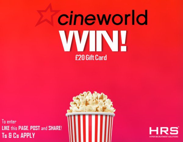 Hyperec_HRS's tweet image. 🔥COMPETITION TIME🔥
#Competition #giveaway #WIN a £20 Cineworld gift card! To be in with a chance, just FOLLOW @hyperec_HRS, RETWEET this post and COMMENT what you'd watch #HappyMonday #win #giveawaycontest #giveawaytime #repost #contest 
ENDS: 19/07/19