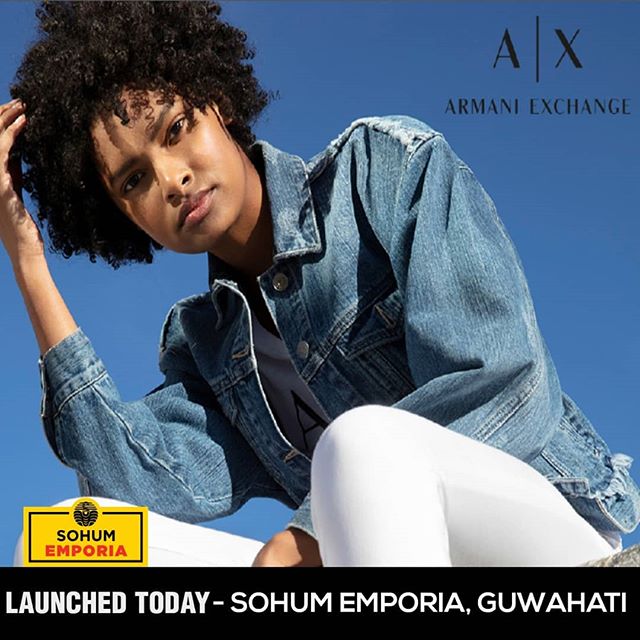 We've kicked off 2019 with a bang!! | we're just getting warmed up | #ArmaniExchange the first store in North-East India officially launched today at #SohumEmporia | #Guwahati | Shop their new range of clothing and accessories for Men & Women | Visit us today!!