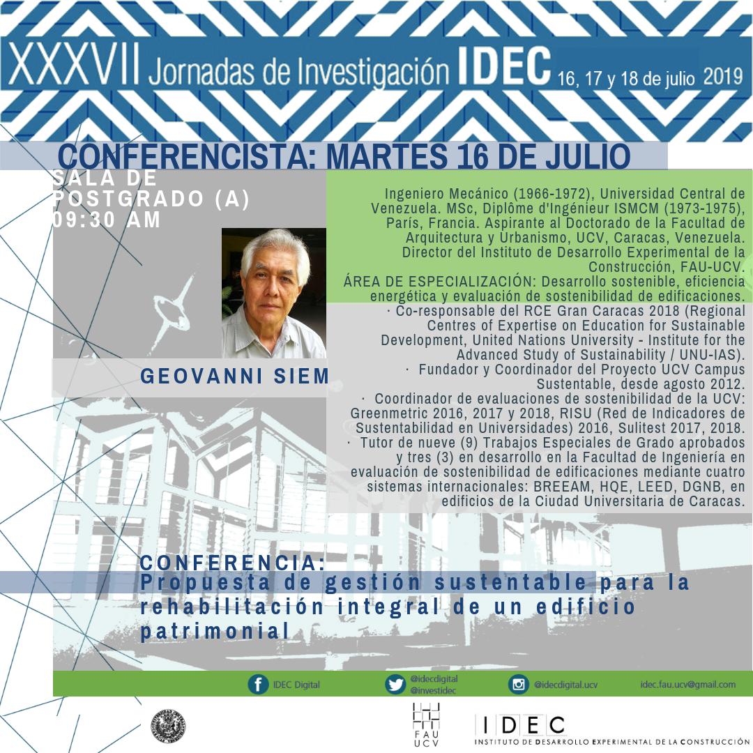 investidec's tweet photo. Conoce a nuestro primer conferencista de las Jornadas: https://t.co/rvSZ4DxHU6