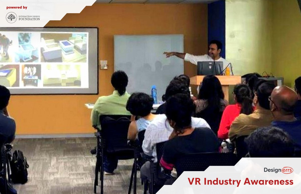 designerrs_acad's tweet image. #Design4VR

Glimpses from Virtual Reality UX Design Training organised by @interacting and conducted by @kernel_kumar from @designerrslab at @NutanixIndia.

Interested in learning UX for Virtual Reality?
Register here: is.gd/xQLIg2