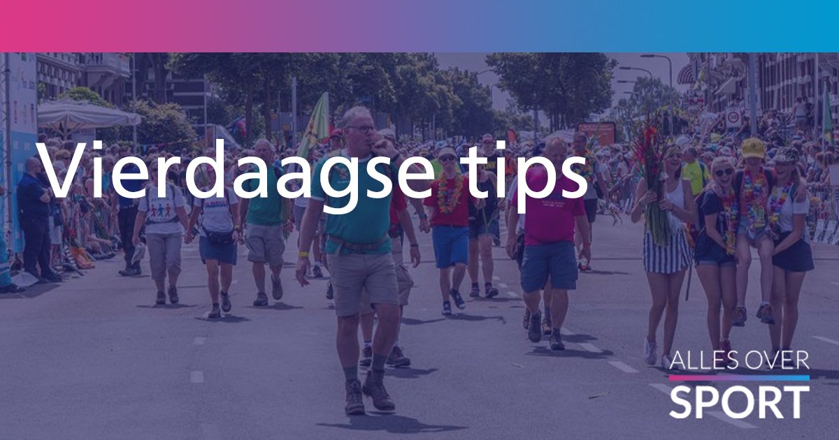 Morgen begint de Nijmeegse vierdaagse! 

Door blessures haalt niet iedereen de finish. Blessures die het meest voorkomen zijn blaren, peesletsels en kuitkramp. Wij geven 8 tips om wandelblessures te voorkomen en te behandelen: bit.ly/2rw8vId @St_DE4DAAGSE #4d19