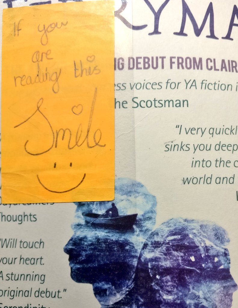 KsSchoolLibrary's tweet photo. We don't know if the next Reader did smile, but we surely did. ๐ฅฐ
@KnightswoodSec
#messageinabook #smile #reading #library #schoollibrary #love #booklovers https://t.co/nnNBr0pHMi