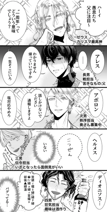 ゼウスとゆかいな息子神四天王
#ゆかいな神統記 