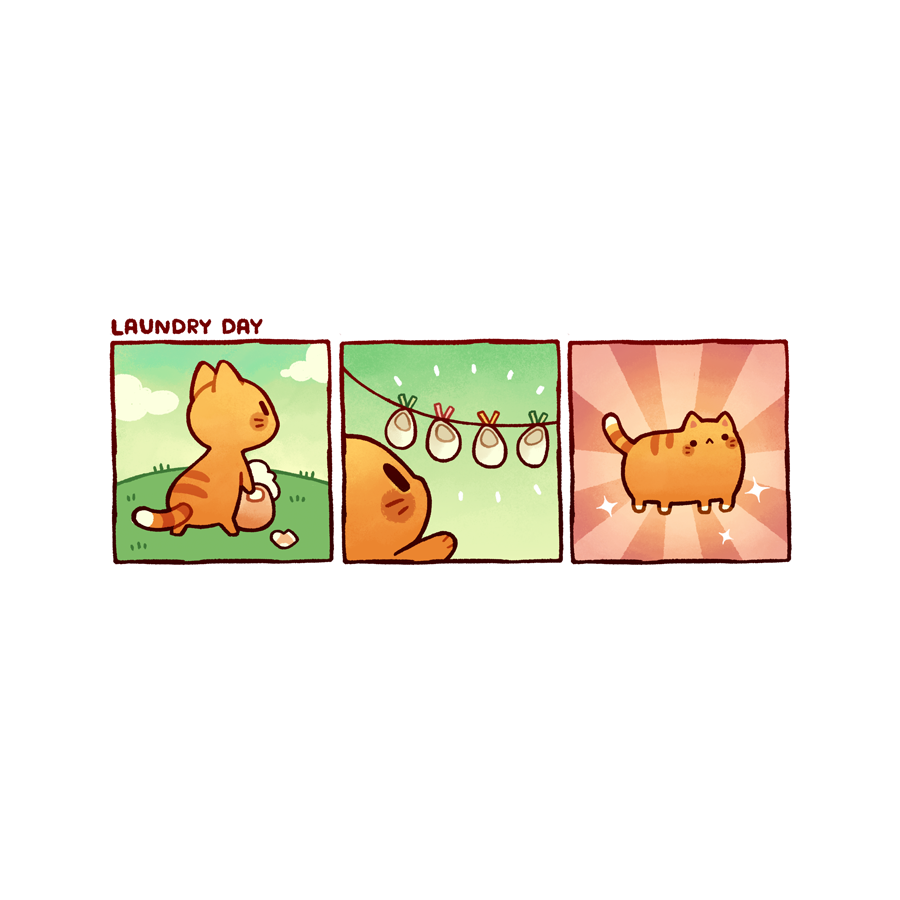 a tiny comic about my cat