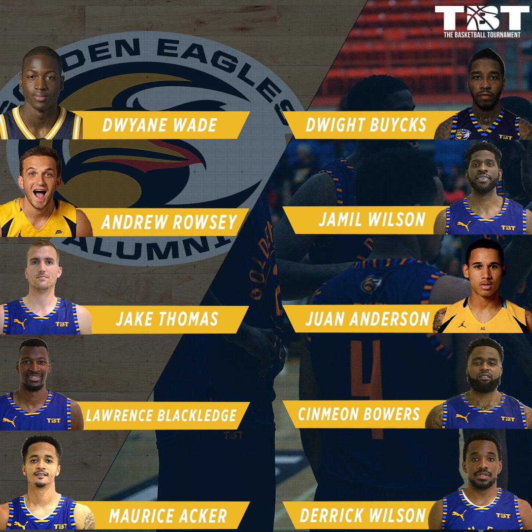 thetournament's tweet image. Hey @DwyaneWade - still some time left to link up with @DienerTravis and @GoldenEaglesTBT this summer! 👀⚡

500 retweets and you in?!?

#TBTFAN