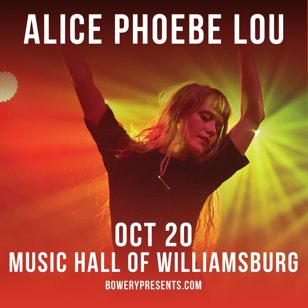 Music Hall of Williamsburg (@musichallofwb) on Twitter photo JUST ANNOUNCED: <a href="/alicephoebelou/">Alice Phoebe Lou</a> comes to Music Hall on 10/20! tix on sale Friday at 10am >> tbp.im/2YWKwQO JUST ANNOUNCED: <a href="/alicephoebelou/">Alice Phoebe Lou</a> comes to Music Hall on 10/20! tix on sale Friday at 10am >> tbp.im/2YWKwQO