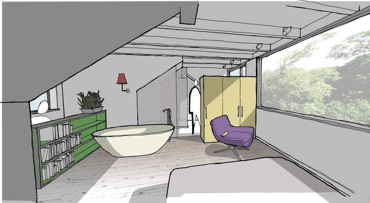 potentialetc's tweet image. Re-imagining the humble loft conversion. With a little design creativity, loft conversion rooms can be transformed into bright and spacious master bedrooms. Commission me to do an architectural design study for you at potentialetc.com. Prices from £150. Nationwide.