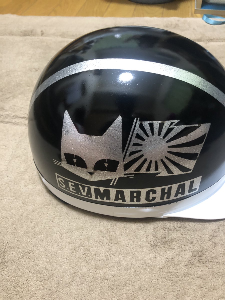 custompaintNY1's tweet photo. マーシャル半キャップ誰か買ってください！新品未使用で安くします！よろしくお願いします！

 #単車売ります
#原付売ります https://t.co/v1sIUbDl5t